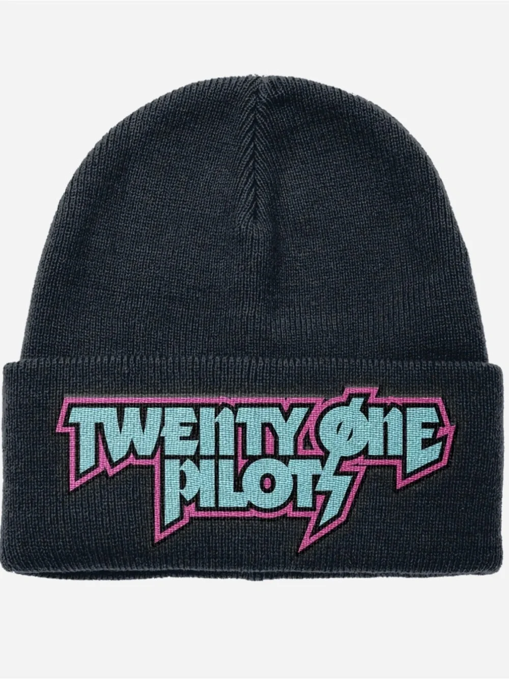 NWT Twenty One Pilots Blue & Pink Metal Logo